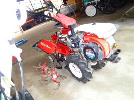 中古管理機　ヤンマー　HK60　平打ち畝立てローター付