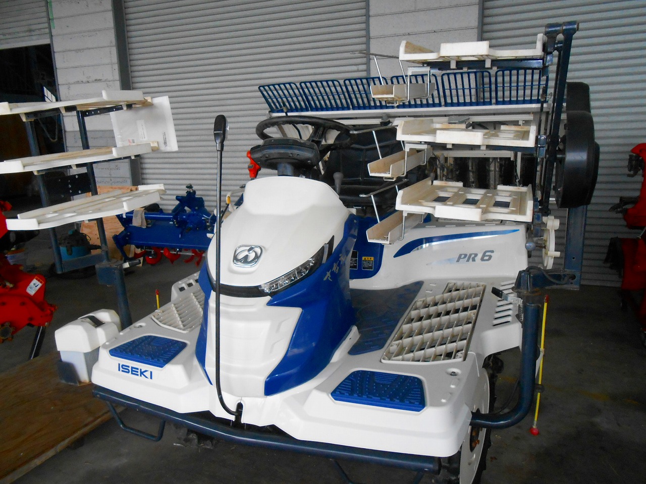 中古田植え機　イセキ6条　PR6GNL　後輪太リム